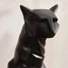 Lynx Fibre Glass Leopard Figurine 35.5X26X85Cm- Sandy Black Pan Home