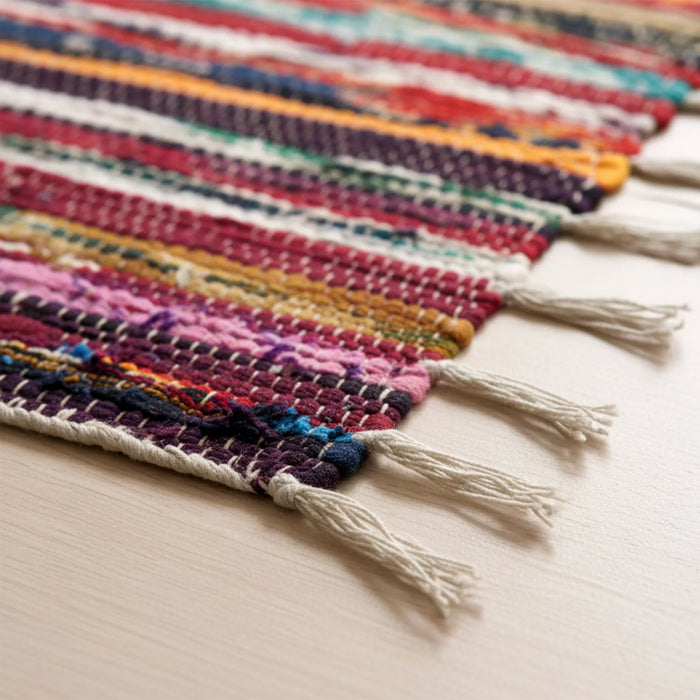 Lyra Cotton Chindi Dhurrie 60X90Cm - Multi