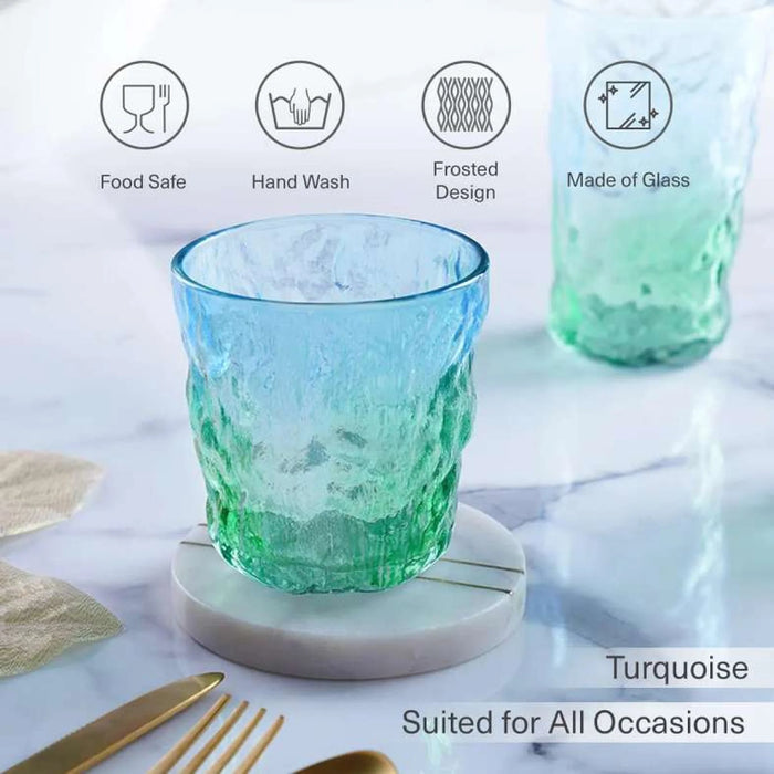 Lyra Set Of 4 Dof 300Ml-Turqoise