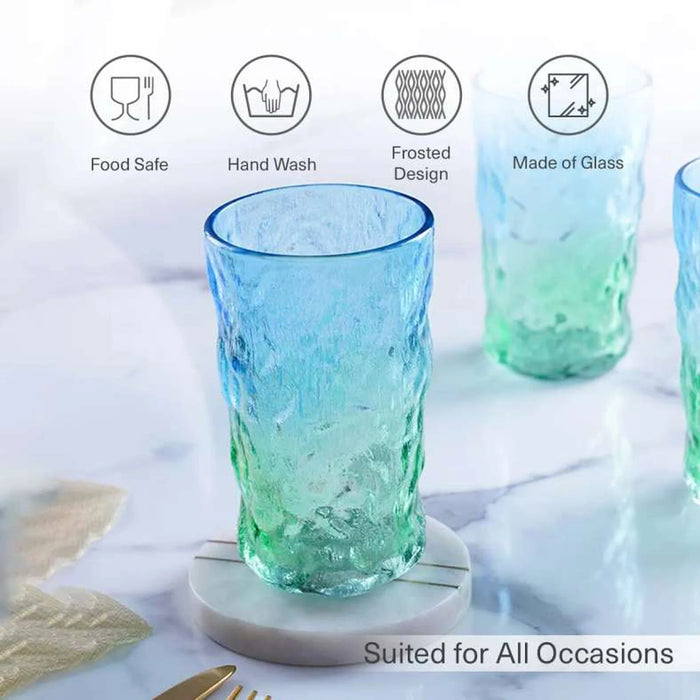 Lyra Set Of 4 Hi-Ball 360Ml-Turqoise