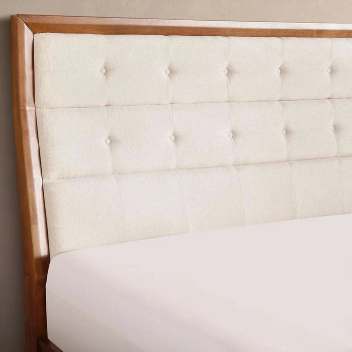 Lyrah King Bed 180X200Cm - Walnut