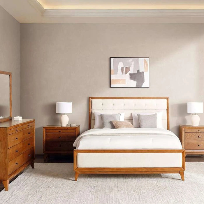 Lyrah King Bed 180X200Cm - Walnut