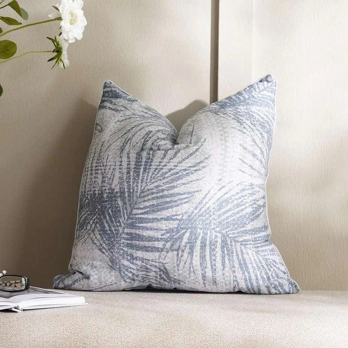 Lyric Printed Filled Cushion 50X50Cm-Blue Pan Home