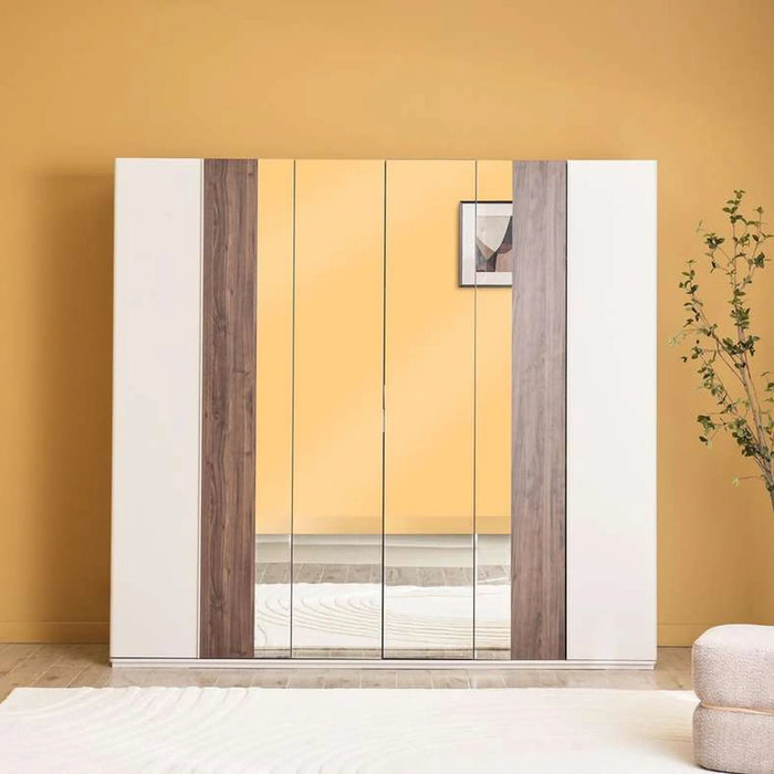 Macario 6 Door Wardrobe Pan Home