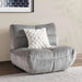 Macrame Armless Sofa Grey~Grey Pan Home