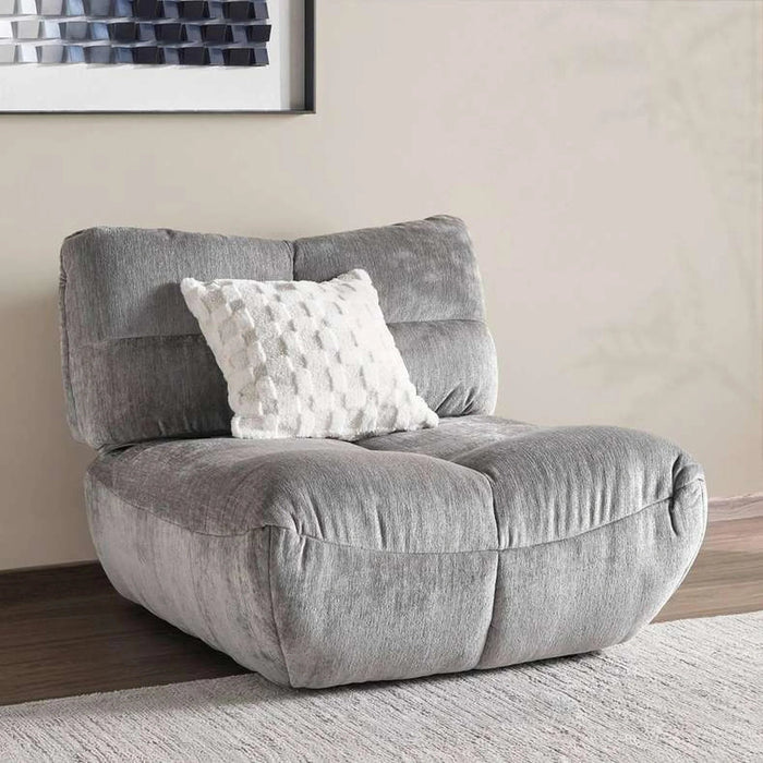 Macrame Armless Sofa Grey~Grey Pan Home