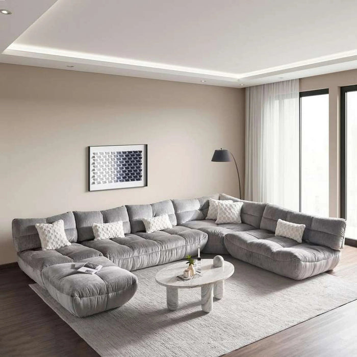Macrame Armless Sofa Grey~Grey Pan Home