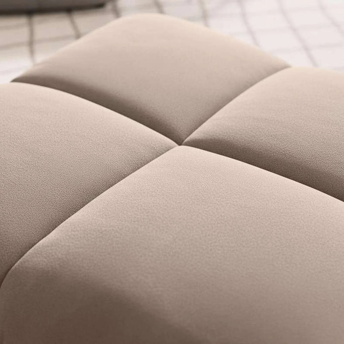 Macrame Ottoman - Beige