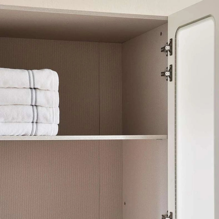 Macrina 6 Door Wardrobe - White & Walnut