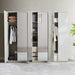 Macy 6 Door Wardrobe - Matte Cream Pan Home