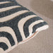 Madagascar Embroidery  Down Alternative Filled Cushion 50X50Cm-Black Pan Home