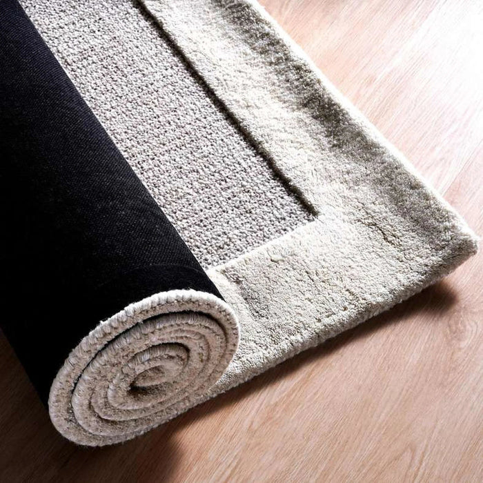 Maddison Border Handmade Premium Wool Rug 300X400Cm - Grey Pan Home