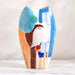 Madison Handpainted Ceramic Vase 24.3X13.5X40.5Cm - Blue Pan Home