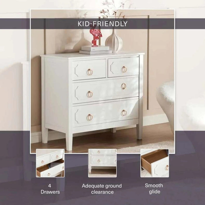 Madison Regency Kids Dresser - White Pan Home