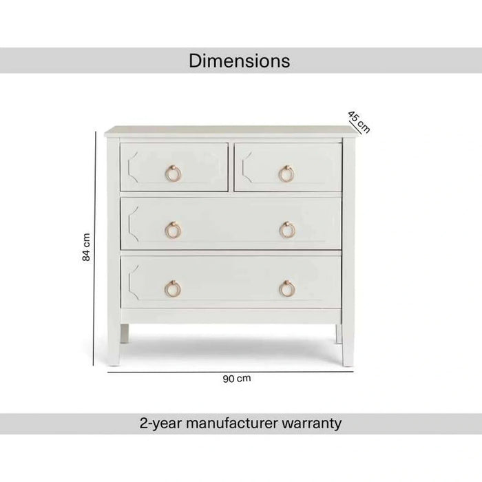 Madison Regency Kids Dresser - White Pan Home