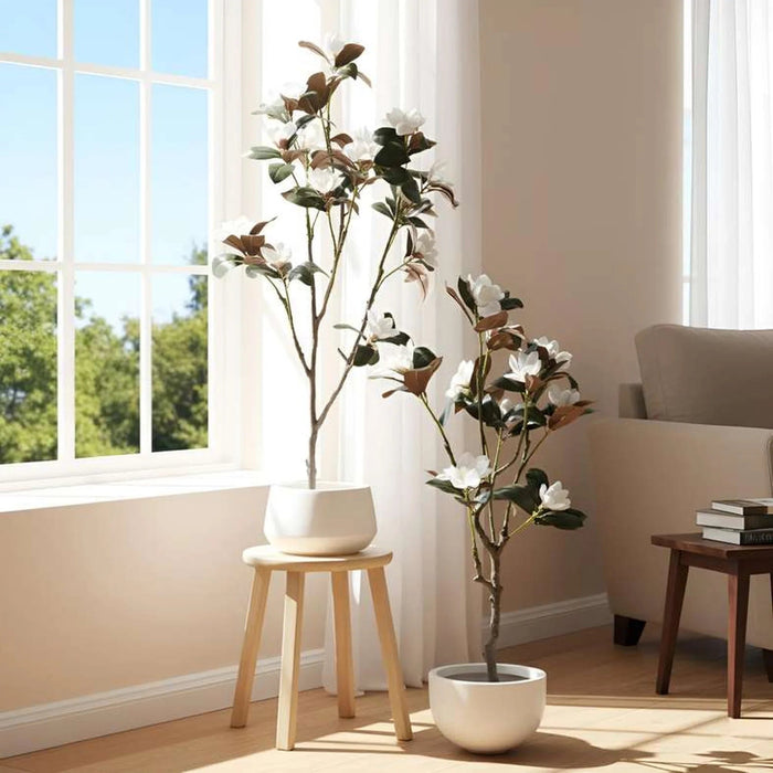 Magnolia Artificial Tree H120Cm - White Pan Home