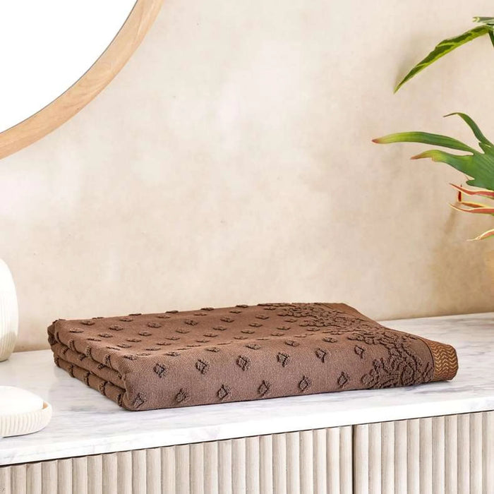 Magnolia Bath Sheet 90X150Cm - Brown