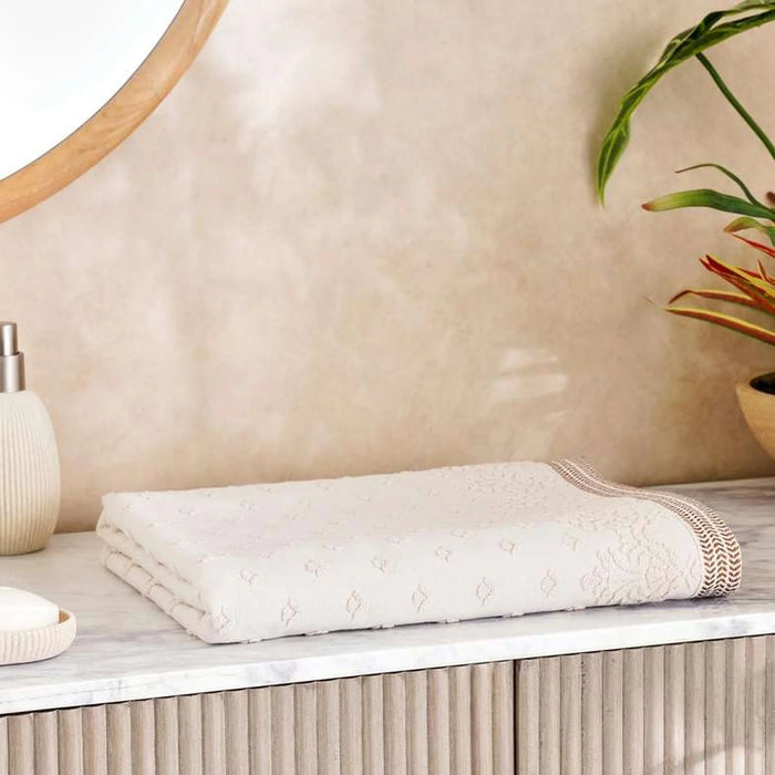Magnolia Bath Sheet 90X150Cm - Cream