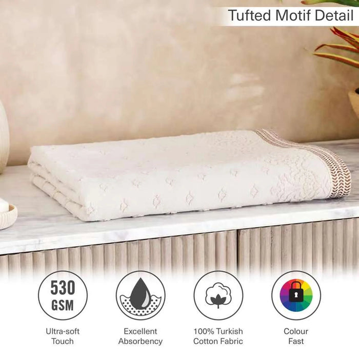 Magnolia Bath Sheet 90X150Cm - Cream