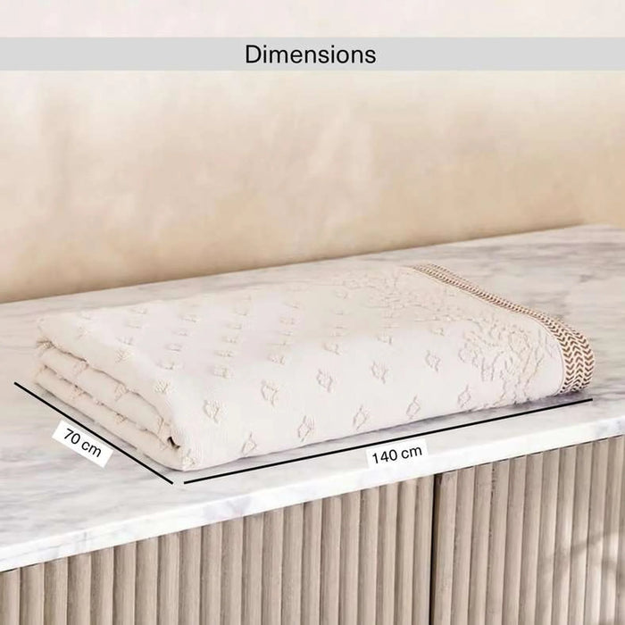 Magnolia Bath Towel 70X140Cm - Cream