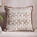 Magnolia Hand Embroidered Down Alternative Filled Cushion 50X50Cm - Brown Pan Home