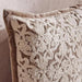 Magnolia Hand Embroidered Down Alternative Filled Cushion 50X50Cm - Brown Pan Home