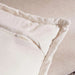 Magnolia Hand Embroidered Down Alternative Filled Cushion 50X50Cm - Ivory Pan Home