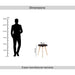 Maison Accent Table Wood - Black & Natural Pan Home