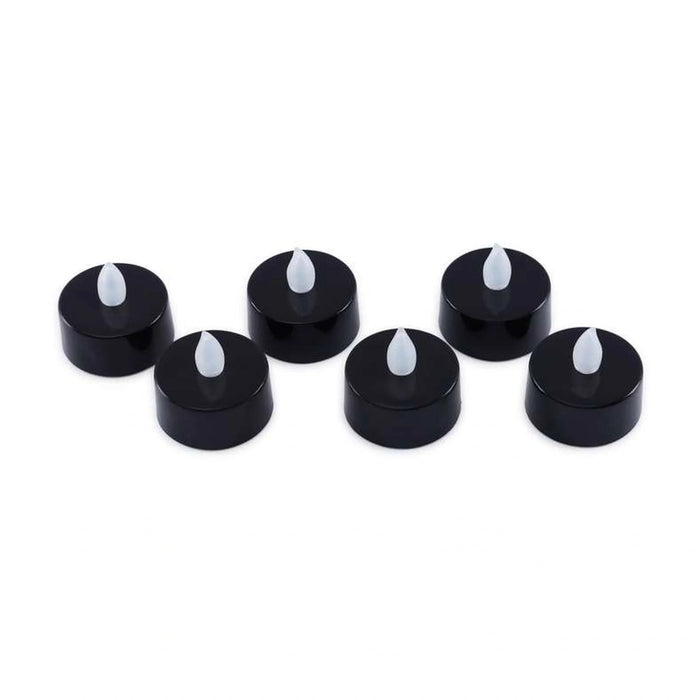 Majestic 6-Piece Led Tealight Dia 4X4Cm - Matt Black