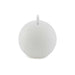 Majestic Led Wax Ball Shape Candle With Rustic Surface - White Pan Home