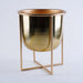 Majjis Metal Planter Gold 23X30Cm Pan Home