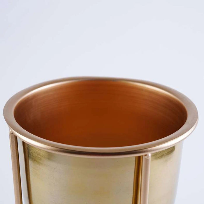 Majjis Metal Planter Gold 23X30Cm Pan Home