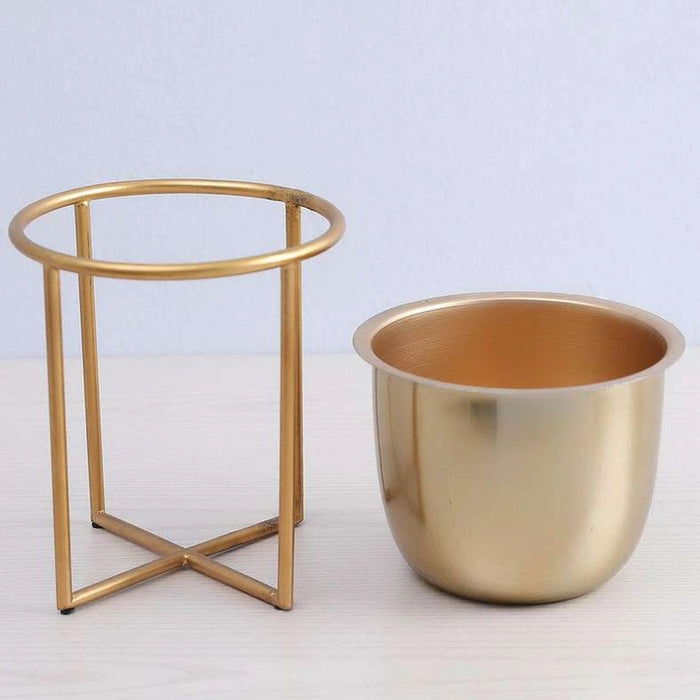 Majjis Metal Planter Gold