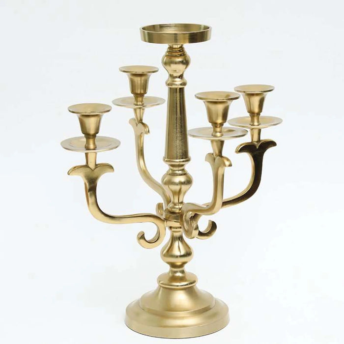 Malakiun 5Arm Candle Holder 40X40X47Cm-Gold