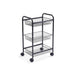 Malgo 3-Tier Kitchen Trolley 70.5Cm - Black Pan Home
