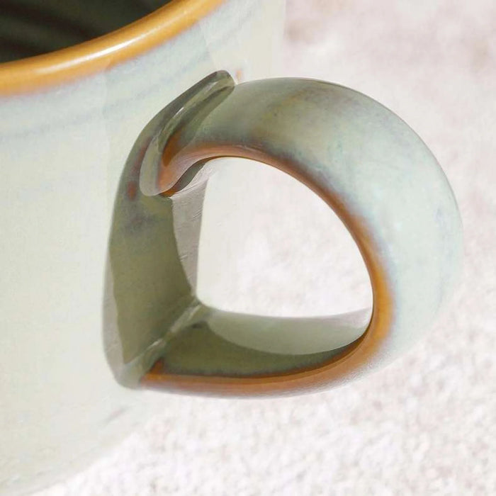 Mallorca Reactive Glaze Stoneware Mug 350Ml -Grey & Brown