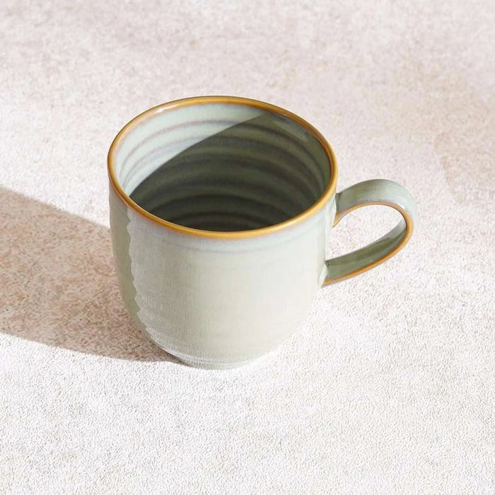 Mallorca Reactive Glaze Stoneware Mug 350Ml -Grey & Brown