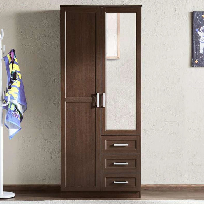 Malmo 2 Door Wardrobe Browm