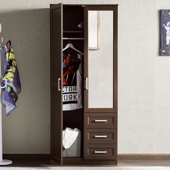Malmo 2 Door Wardrobe Browm