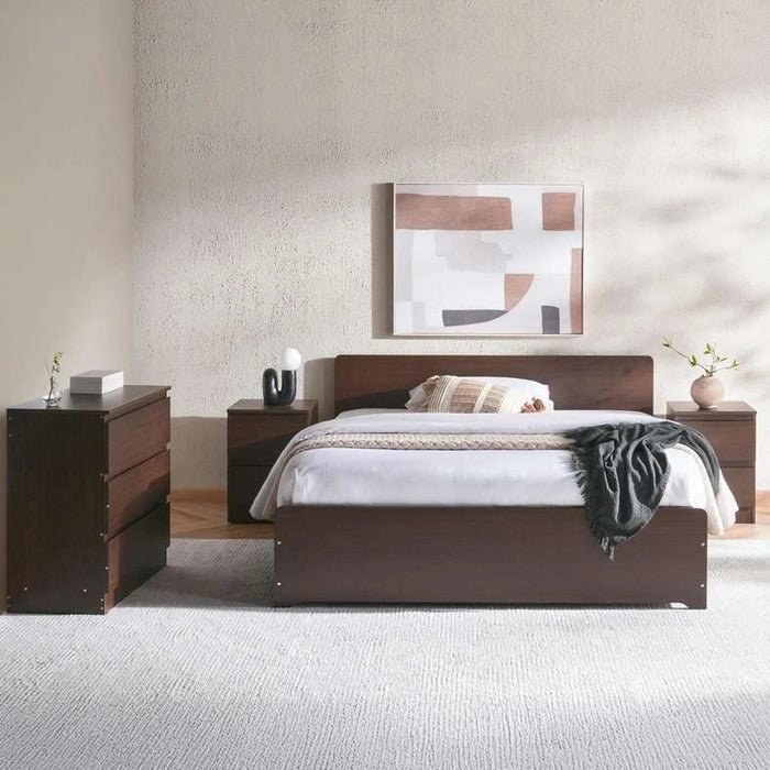 Malmo 4 Pcs Queen Bedroom Set 160X200 - Oak Brown