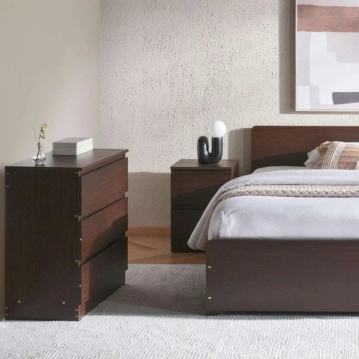 Malmo 4 Pcs Queen Bedroom Set 160X200 - Oak Brown