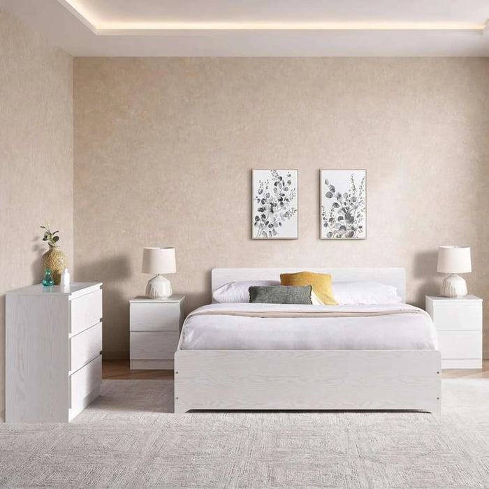 Malmo 4 Pcs Queen Bedroom Set 160X200 - White