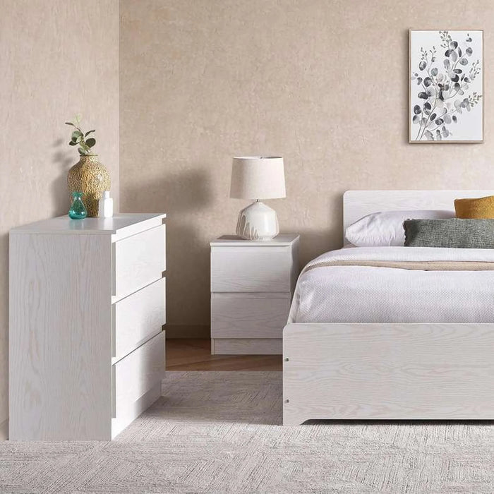 Malmo 4 Pcs Queen Bedroom Set 160X200 - White