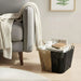 Malorie Paper Rope Storage Basket With Handle 25X25X19Cm - Brown/Black Pan Home