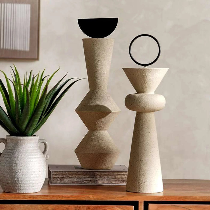 Malyn Polyresin Decor Accent 15X15X49.5Cm - Cream