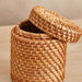 Manila Rattan Cotton Jar -9X9X11Cm- Natural Pan Home