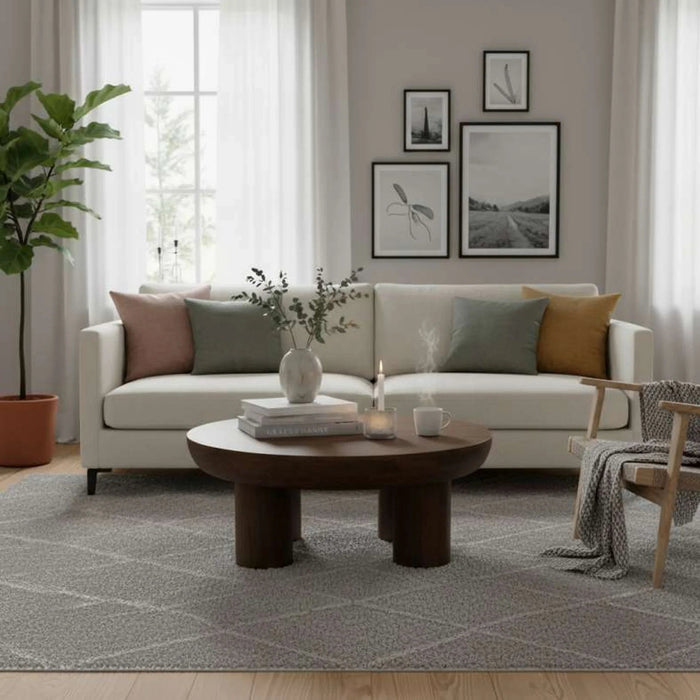 Mansel Coffee Table Solid Wood - Brown Pan Home