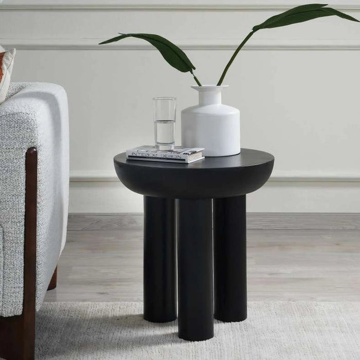 Mansel End Table Wood - Black