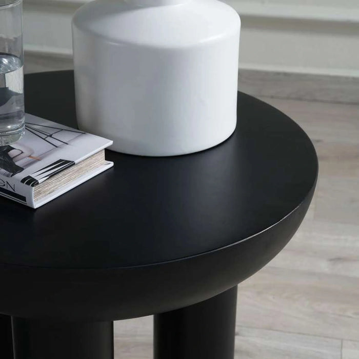 Mansel End Table Wood - Black