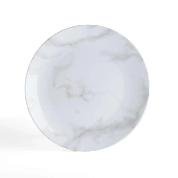 Marble 12-Piece Porcelain Dinner Set - White
